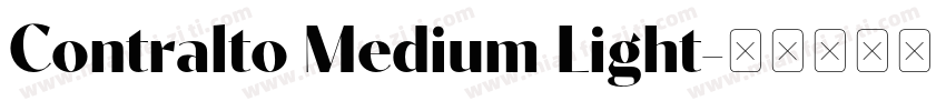 Contralto Medium Light字体转换